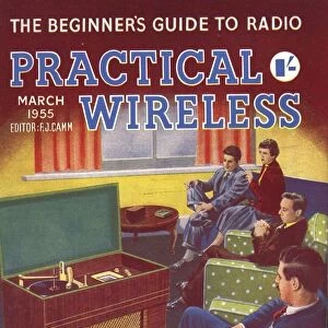 Practical Wireless 1950s UK radios listening to music diy hi-fi magazines do it yourself