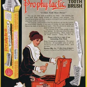 Pro-phy-lac-tic 1910s USA toothbrushes