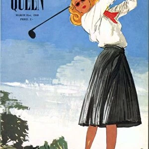 The Queen 1940s UK golf womens magazines