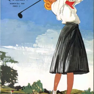 The Queen 1940s UK golf womens magazines