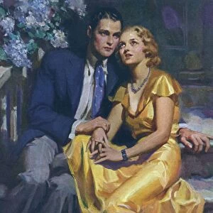 Romance 1933 1930s UK womens story illustrations E M Jackson lovers
