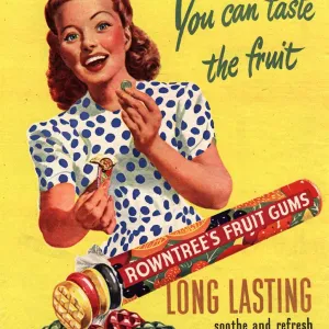 Rowntrees 1950s UK fruit gums sweets