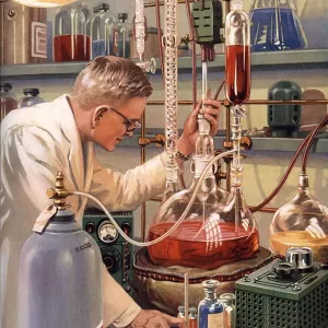 Les scientifiques 1960s États-Unis laboratoires de science expériences chimie illustrations. Les scientifiques 1960s États-Unis laboratoires de science expériences chimie illustrations.