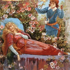 Vintage Print of The Sleeping Beauty UK Pantomime Poster Vintage Print of The Sleeping Beauty UK Pantomime Poster