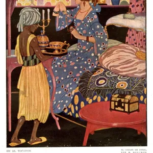 Spanish Afternoon Tea 1920s Spain cc exotic oriental servants afternoon tea