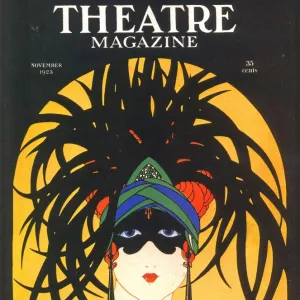 Theatre 1920s USA masks magazines art deco