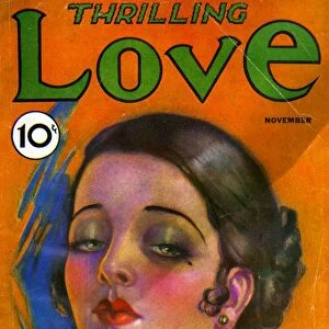 Thrilling Love 1931 1930s USA pulp fiction magazines portraits