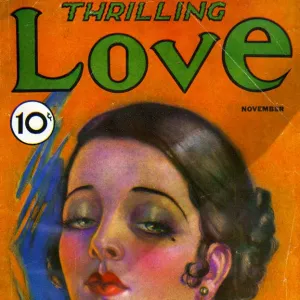 Thrilling Love 1931 1930s USA pulp fiction magazines portraits