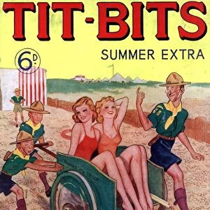 Tit-bits 1930s UK boy scouts holidays beaches magazines Original not available