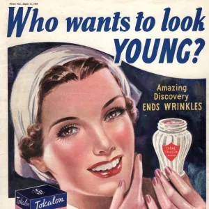 Tokalon 1939 1930s UK ageing wrinkles face skin care creams youth young who wants