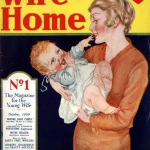 Wife and Home 1929 1920s UK first editions mothers and babies housewives magazines baby