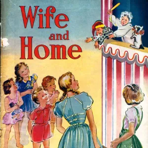 Wife and Home 1950s UK holidays seaside beaches seaside punch and judy shows magazines