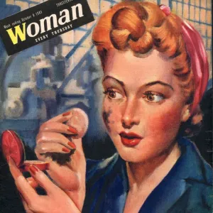 Woman 1943 1940s UK women at war factory workers factories WW2 magazines