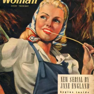 Woman 1944 1940s UK womens portraits women at war ww2 workers farms girls countryside