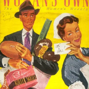 Womans Own 1940s UK babies nurses fathers hospitals new babies magazines medical