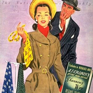 Womans Own 1940s UK shopping ties mens magazines clothing clothes