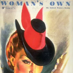 Womans Own 1945 1940s UK womens hats portraits magazines