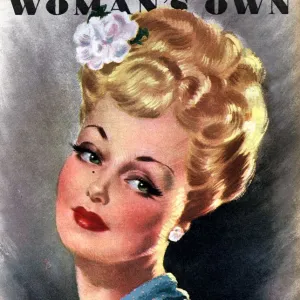 Womans Own 1946 1940s UK womens magazines portraits glamour flowers