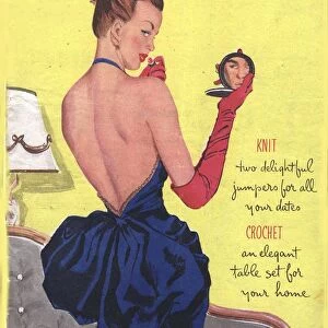Womans Own 1947 1940s UK make-up makeup mirrors flirting magazines