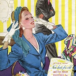 Womans Own 1947 1940s UK womens hats magazines womans husbands wives shopping
