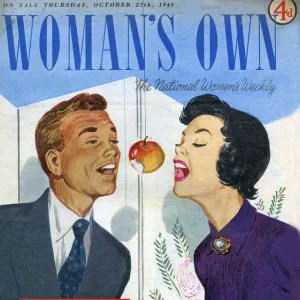 Womans Own 1949 1940s UK magazines games adults apples eating