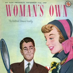 Womans Own 1949 1940s UK womens hats magazines womans vanity shopping