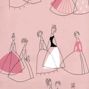 Women in Dresses 1950s UK mcitnt illustrations wallpapers interiors