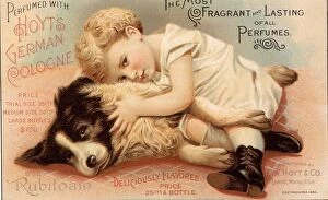 1800's Collection: 1890s USA babies hoytes cologne dogs womens baby