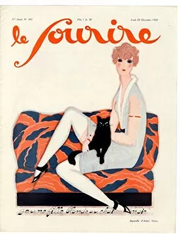 Images Dated 16th March 2021: 1910s France Le Sourire Magazine Cover