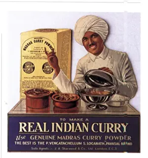 1910s UK indian food curry Warning - small image size