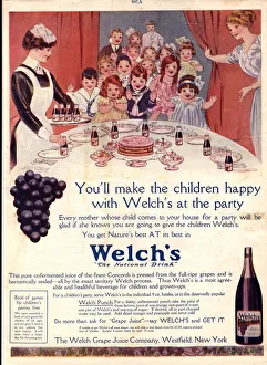 1910s Prints: 1910s USA welchs juice childrens party