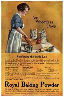 1918 1910s USA cooking royal baking powder wheatless housewives housewife