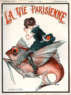 1920s France La Vie Parisienne Magazine Cover