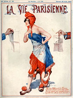 1920s France La Vie Parisienne Magazine Cover