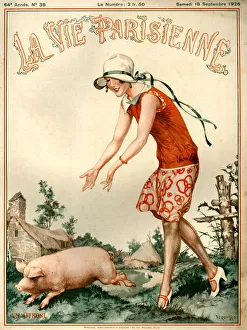 1920s France La Vie Parisienne Magazine Cover
