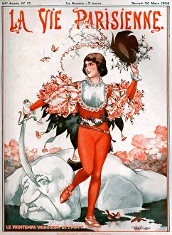 1920s France La Vie Parisienne Magazine Cover