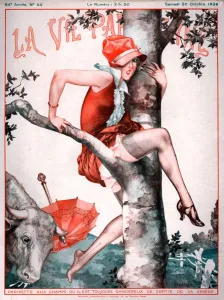 Advertising Archive Prints: 1920s France La Vie Parisienne Magazine Cover
