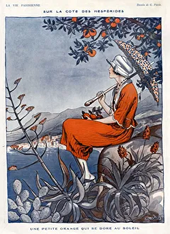 1920s France La Vie Parisienne Magazine Plate