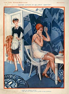 1920s, France, La Vie Parisienne, Magazine Plate