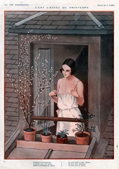 1920s, France, La Vie Parisienne, Magazine Plate