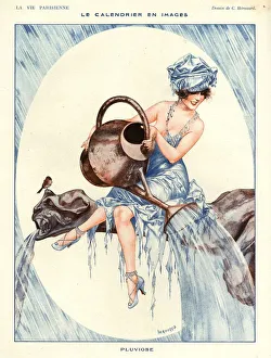 1920s, France, La Vie Parisienne, Magazine Plate