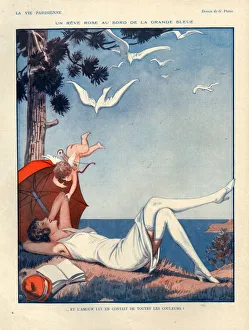 1920s, France, La Vie Parisienne, Magazine Plate
