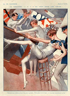 1920s France La Vie Parisienne Magazine Plate