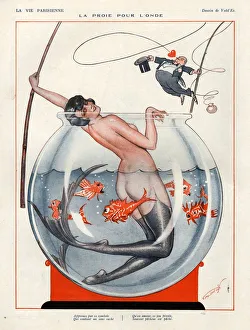 1920s, France, La Vie Parisienne, Magazine Plate