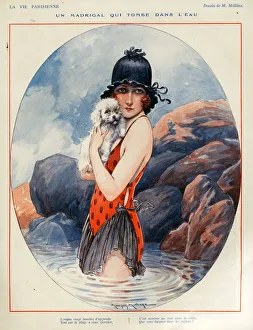 1920s, France, La Vie Parisienne, Magazine Plate