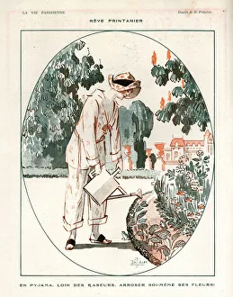 1920s, France, La Vie Parisienne, Magazine Plate