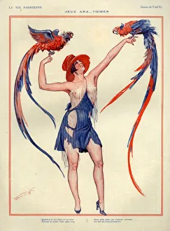 1920s, France, La Vie Parisienne, Magazine Plate
