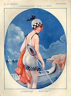 1920s, France, La Vie Parisienne, Magazine Plate