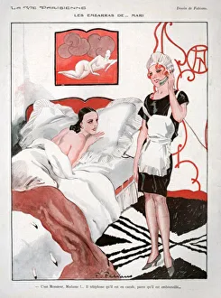 1920s France La Vie Parisienne Magazine Plate