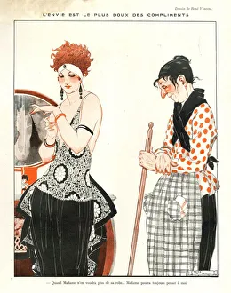 1920s, France, La Vie Parisienne, Magazine Plate